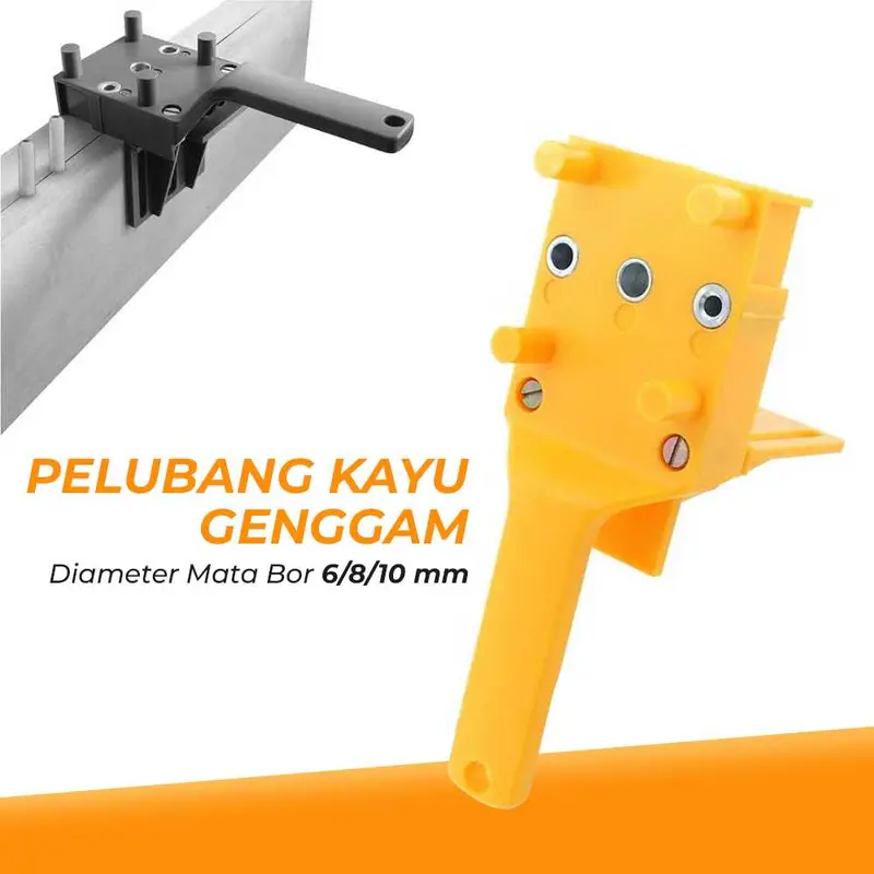 Set Kit Jig Dowel Tool Lengkap Punch Center Hole Locator 6 8 10 MURAH 1