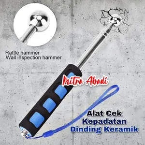 Alat Cek Kepadatan Dinding Keramik / Tongkat Palu Drum Inspeksi Bangunan - Wall Inspection Telescopic Hollowing Drum Detection Hammer