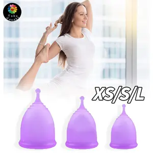 Silicon Menstrual Cup Menstrual Cup Tampon Bpa Free Pengganti Pembalut Ramah Lingkungan