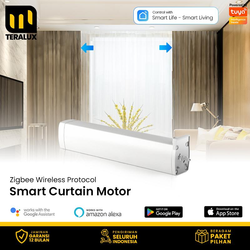 TERALUX Smart Curtain Rail Motor Zigbee Wireless Rel Gorden Pintar ...