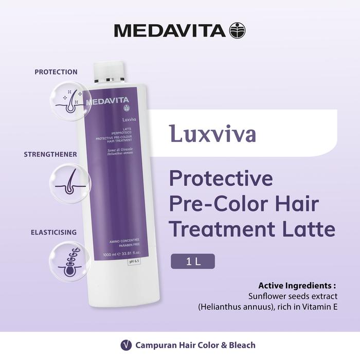 Gambar Medavita Luxviva Protective Pre-Color Hair Treatment Latte dari VINCO ID Kota Surabaya Tokopedia