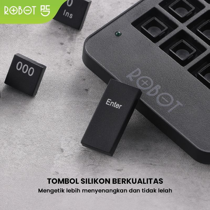 Robot Keyboard Numerik Numpad USB RK01 Black 3