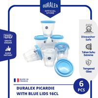 Gambar Duralex Picardie Glass 160ml Set of 6 pcs - with Blue Lids dari Duralex Indonesia Kota Administrasi Jakarta Barat 1 Tokopedia