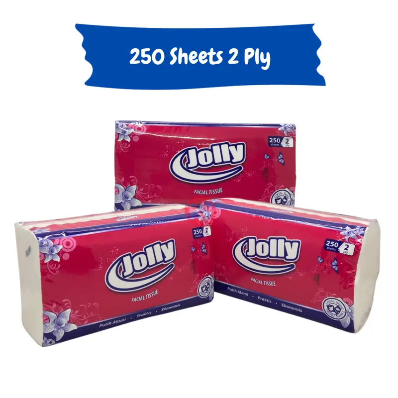 Jolly Facial Tissue 200 sheet 250 sheet 2 ply 1