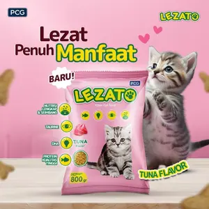 Makanan Kucing LEZATO KITTEN 800 gram Kemasan Freshpack Tuna Flavor