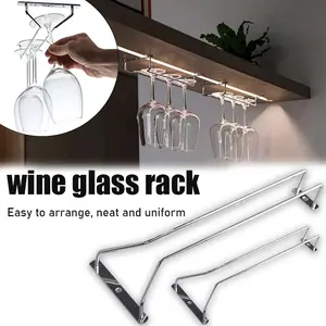 Rak Gelas Gantung Dinding Tempat Gelas Mini Bar Mewah Untuk Mini Bar