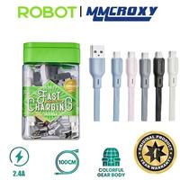 Gambar Robot RGM100S / RGC100S / RGL100S / RGCC100S / RGCL100S Kabel Data Charger Fast Charging 2.4A - RGM100S MICRO dari MMCROXY Kota Administrasi Jakarta Pusat 1 Tokopedia