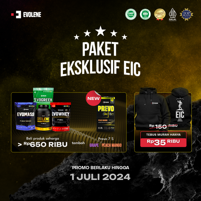 Gambar PAKET EKSKLUSIF EIC (NEW PREVO + TEBUS MURAH HOODIE) dari Evolene Kota Tangerang Tokopedia