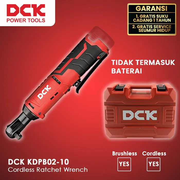 Gambar DCK KDPB02-10 Cordless Ratchet Wrench - UNIT ONLY dari Drill&Co Kota Administrasi Jakarta Barat 5 Tokopedia
