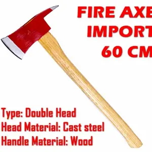 Fire Axe / Kapak Damkar Gagang Kayu 60Cm Import Murah