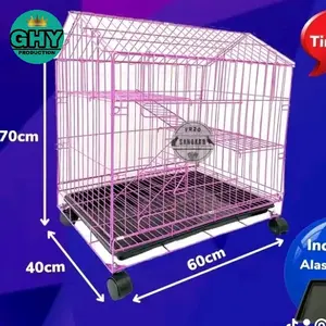 kandang atap cantik size 60x42x63 1tingkat