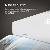 Gambar GREE AC Split GWC-09F5S / GWC09F5S 1 PK Standard Inverter - UNIT NO BUBBLE WRAP dari Captain Air Conditioning Kota Administrasi Jakarta Utara 4 Tokopedia