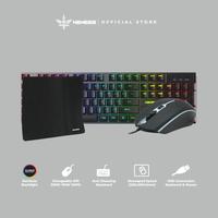 Gambar NYK NEMESIS KC-400 HUSKAR Combo 3in1 - Gaming Keyboard & Mouse dari Techno Computer Bali Kota Denpasar 2 Tokopedia