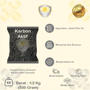 Karbon Aktif Granular 1/2kg(500g)/ Carbon Active Granular 1/2kg(500g)