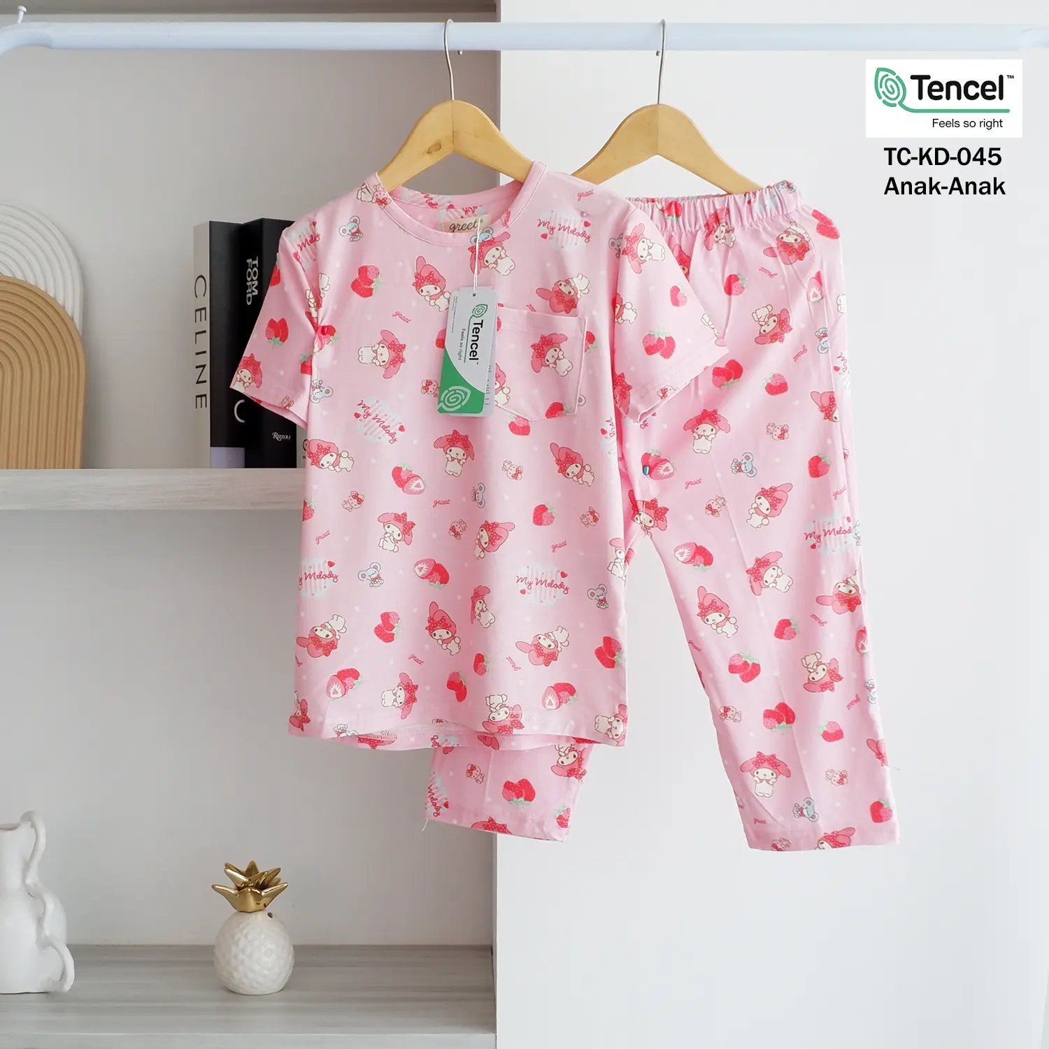 GREET NIGHT WEAR - PIYAMA PENDEK PANJANG TENCEL Modal ANAK MIX (TC-KD) PP (3)