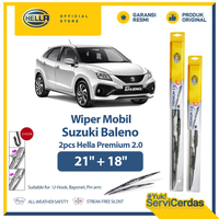 Gambar Wiper Mobil SUZUKI Baleno 21” + 18” (2pcs) - HELLA Premium 2.0 dari Hella Indonesia Official Store Kota Administrasi Jakarta Pusat 1 Tokopedia