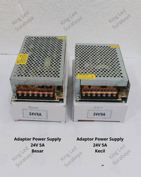 Gambar Adaptor 24V 5A Power Supply Switching LED Jaring 5 A 24V DC BODY KECIL dari King LED Surabaya Kota Surabaya 2 Tokopedia