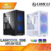 Gambar CASING LIAN LI LANCOOL 206 RGB - Mid Tower ATX Case Tempered Glass (Free 2x ARGB Fan) dari Techno Computer Bali Kota Denpasar 1 Tokopedia