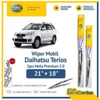 Gambar Wiper Mobil DAIHATSU Terios 21" + 18" (2pcs) - HELLA Premium 2.0 dari Hella Indonesia Official Store Kota Administrasi Jakarta Pusat 1 Tokopedia
