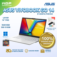 Gambar LAPTOP ASUS VivoBook GO 14 E1404FA-FHD351/352 : AMD RYZEN 3-7320U/ 8GB/ 512GB/ 14" FHD/ WIN 11 OHS21 GARANSI RESMI - MIXED BLACK dari mdpsuperstore Kota Palembang 2 Tokopedia