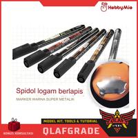 Gambar Marker ELECTROPLATED Hobby mio - spidol warna gundam coloring super metallic coating mirror varian - Silver dari Wahkhilaf Kota Surabaya 3 Tokopedia