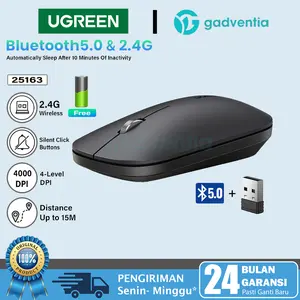 UGREEN Mouse Bluetooth Wireless for Macbook iPad Air Pro Laptop + Batt