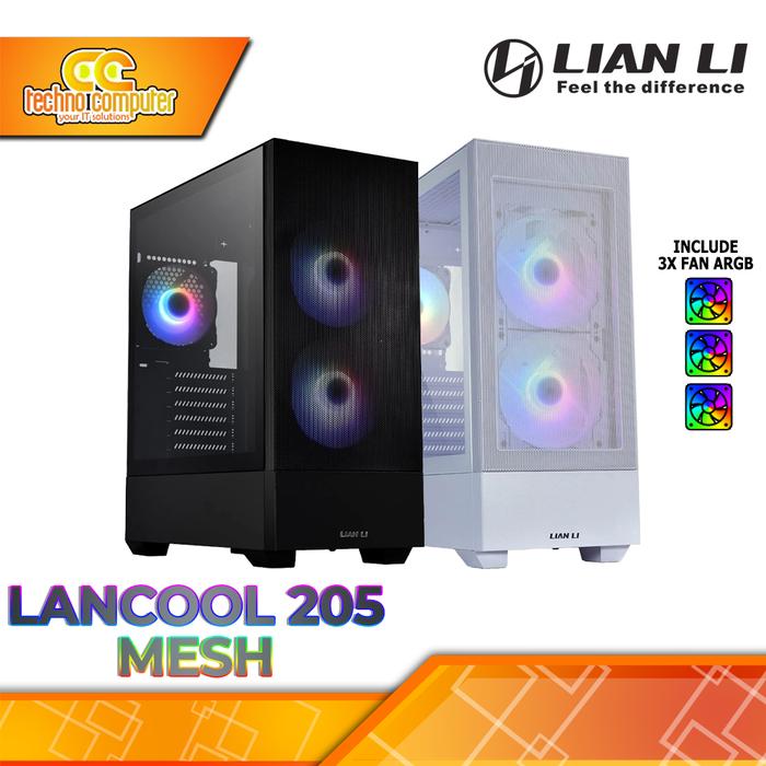 Gambar LIAN LI LANCOOL 205 MESH FREE 3PCS ARGB FANS - ATX GAMING CASE dari Techno Computer Bali Kota Denpasar Tokopedia