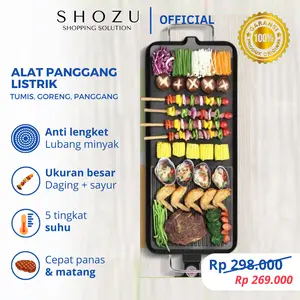 Alat Pemanggang Electric Grill Pan BBQ Besar Panggangan Listrik ORIGINAL