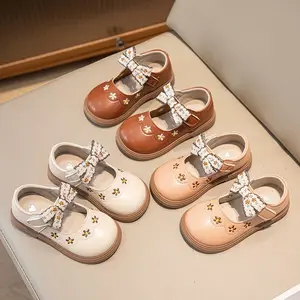 Babyfit Flora Line [Size 20-31]. Sepatu Flats Anak Perempuan Alas Karet Tali Tempel Import Tlm-0529