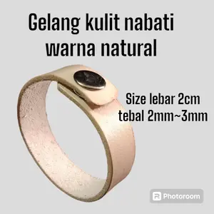 Asesories Gelang Kulit Nabati Warna Natural