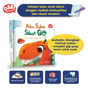 SCB : AKU SUKA SIKAT GIGI - BILINGUAL (BOARDBOOK) | BUKU ANAK