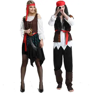 M941 | jack sparrow pirates of the caribbean costume pirate halloween pirate adult | kostum bajak laut pria dan wanita dewasa