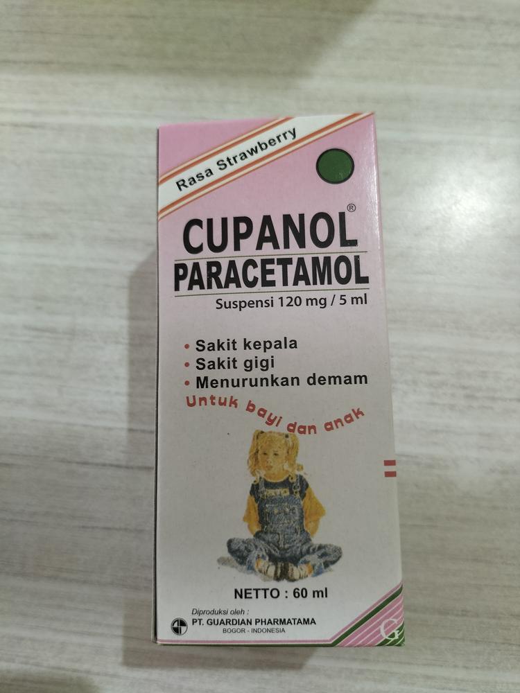 Cupanol sirup obat pereda demam/ sakit gigi dan nyeri (60ml)