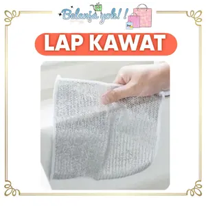 BY848 Kain Lap Dapur Kawat Halus untuk membersih panci dan tidak merusak Panci