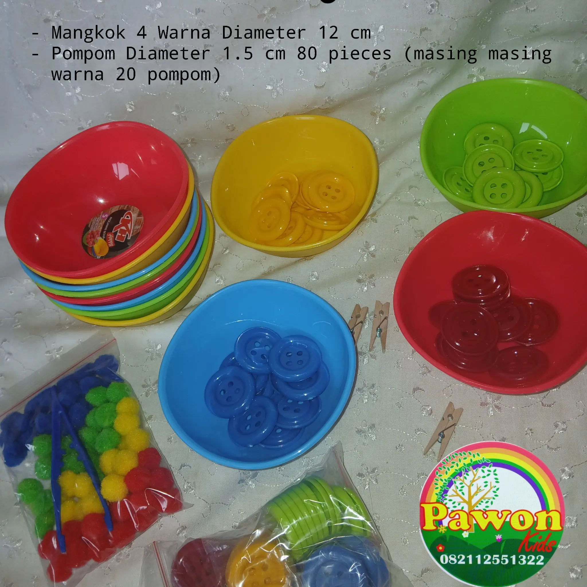 Permainan susun Warna dan Sorting Warna by Pawon Kids
