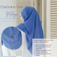 Gambar EL ZAHRANA HIJAB Pashmina Oval Malay Ceruty Babydoll Shawl Oval Model Terbaru - Nutella dari El Zahrana Kab. Gresik 5 Tokopedia