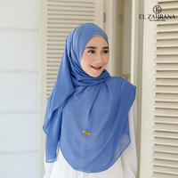 Gambar EL ZAHRANA HIJAB Pashmina Oval Malay Ceruty Babydoll Shawl Oval Model Terbaru - Nutella dari El Zahrana Kab. Gresik 2 Tokopedia