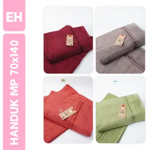 HANDUK MANDI DEWASA TEBAL - HANDUK MERAH PUTIH BY TERRY PALMER 70x140
