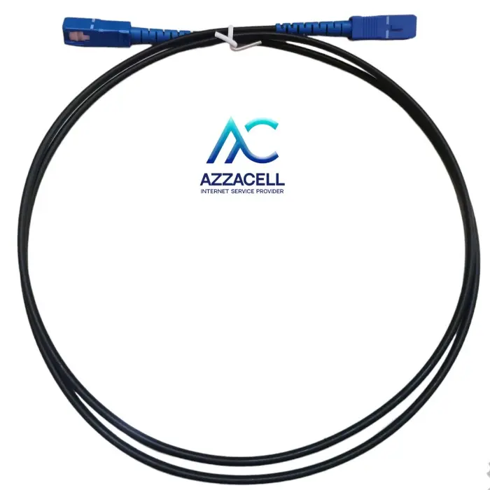black Patchcore 1 meter 3mm Fiber Optic SC Upc - SC Upc outdoor 0