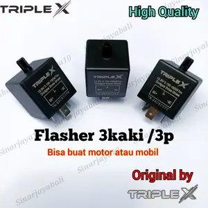 flasher sein led 3kaki stelan triple x motor mobil flaser stel cepat lambat 3 kaki 3p 3 p pengatur kedip kedipan atur fleser car motorcycle automotif otomotif Kendaraan Lampu