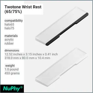 Nuphy Twotone Wrist Rest For Halo Series