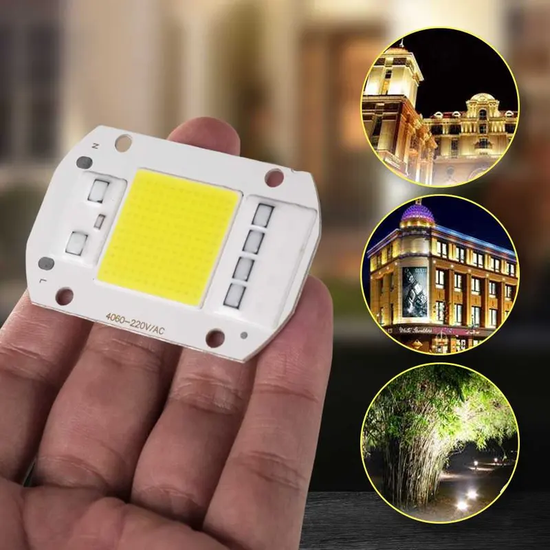 Chip LED Lampu COB Floodlight Spotlight 220V 50W Cool White & 20 W Warm White 3