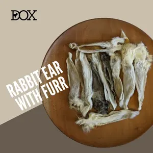 DAWG! Rabbit ear jerky kuping kelinci kering snack anjing isi 10