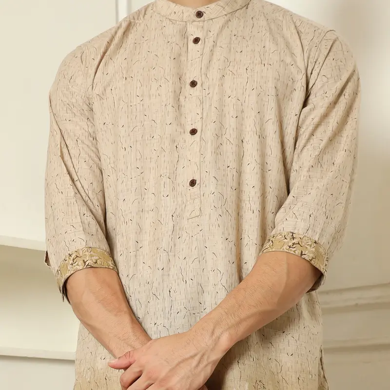 Kurta Pria Lengan 3/4 Linen Premium by Rev Limited Edition 5