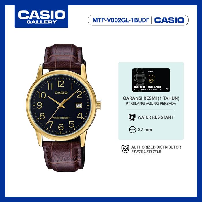 Gambar Casio Jam Tangan Pria MTP-V002GL-1BUDF Analog dari Casio Gallery Indonesia Kota Administrasi Jakarta Pusat Tokopedia