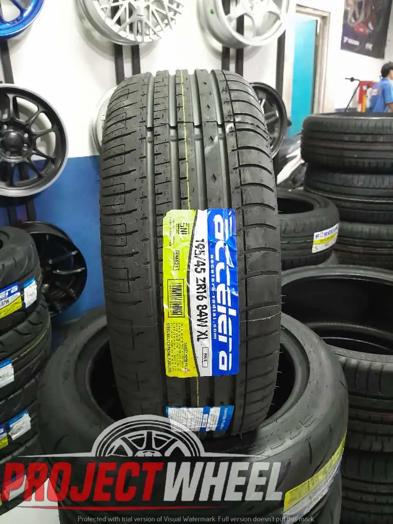 ACCELERA PHI-R Ban Mobil Tipis Murah 195 45 R16 Tubeles Asli Gratis Pasang Balancing Nitrogen di Project Wheel Jakarta Timur - Motorcycle