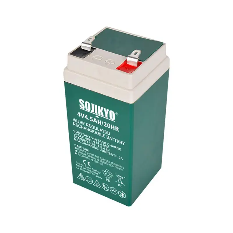 Batre Timbangan Digital Aki 4V4.5Ah Accu Kering Baterai 30kg SOJIKYO 1