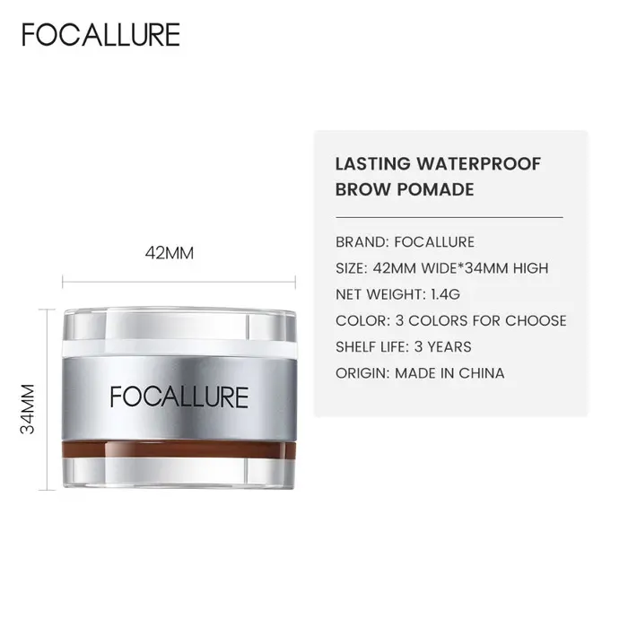 FOCALLURE 2-in-1 Eyebrow Cream & Setting Gel 3D Pro-shape FA-23 5