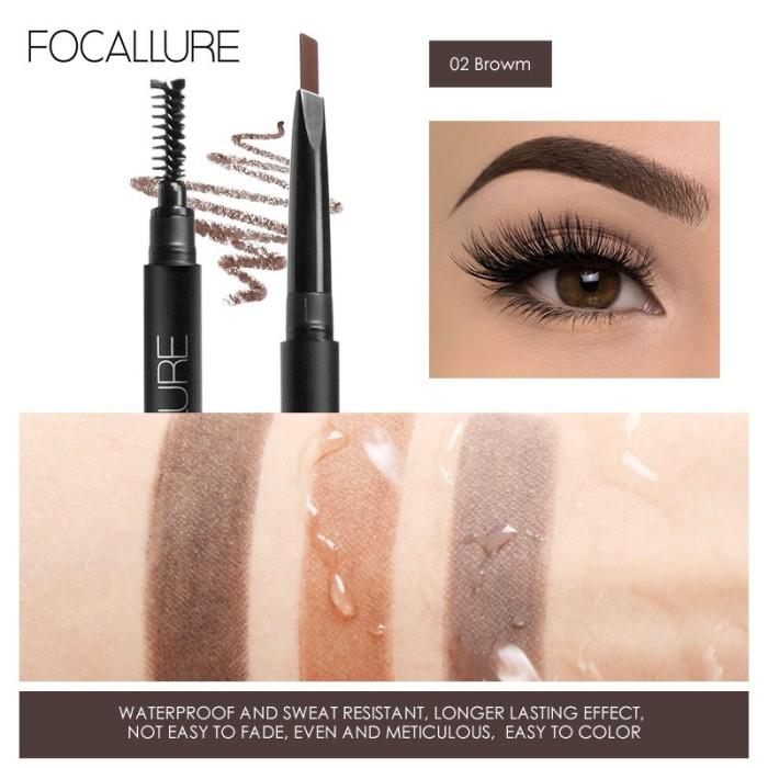 FOCALLURE Waterproof Long-Lasting Eyebrow Pencil FA18 - 3 Colours Shade 1