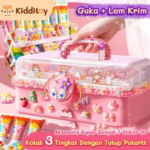 Guka Set DIY Gantungan Kunci DIy Deco Cream Set  DIY Keychain  Hadiah Ulang Tahun Goka Set